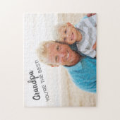 Opa Je bent de beste opa opa foto van opa Legpuzzel (Verticaal)