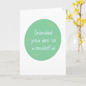 Opa, je bent geweldig (Vaderdag) kaart (Gele Bloem)