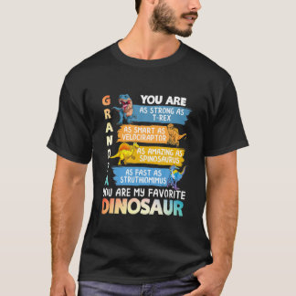 Opa je bent mijn favoriete dinosaurusvader t-shirt