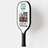 Opa je bent onze Hero 6 Foto Collage Pickleball Paddle (Links)