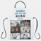 Opa je bent onze Hero 6 Foto Collage Schort (Voorkant)