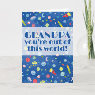 OPA Je bent uit deze wereld Waterverf ruimte Kaart