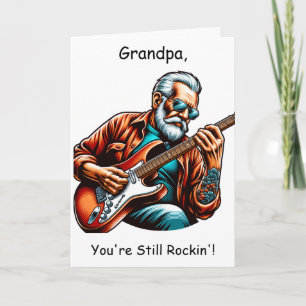 Opa, je rockt nog steeds" Verjaardagshumor Kaart