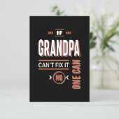 Opa kan het niet oplossen RSVP kaartje (Staand voorkant)