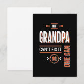 Opa kan het niet oplossen RSVP kaartje (Voorkant / Achterkant)