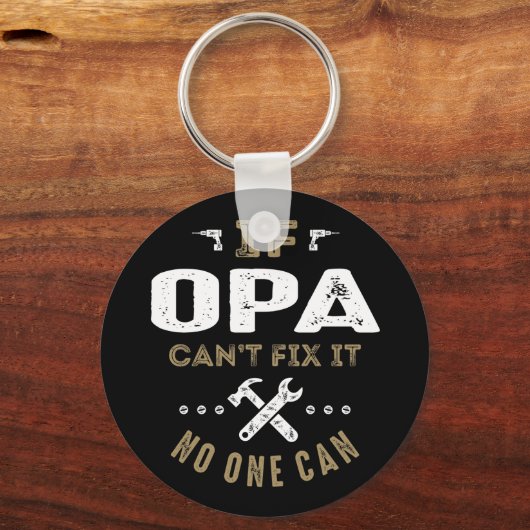Opa kan het oplossen sleutelhanger (Voorkant)