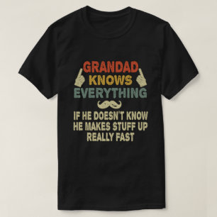 Opa kent alles Funny Grandpa Gift T-shirt