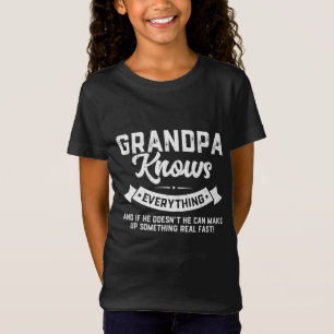 Opa kent alles van de 60ste Gift Funny Vader T-shirt