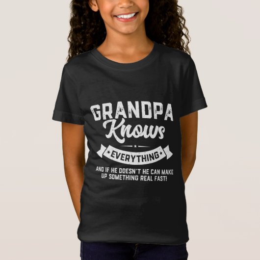 Opa kent alles van de 60ste Gift Funny Vader T-shirt (Voorkant)