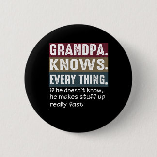 Opa kent alles wat  is ronde button 5,7 cm
