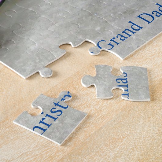 Opa Kerstmis. Jigzaag Puzzle Legpuzzel (Zijkant)