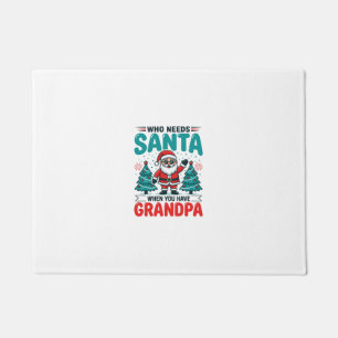 Opa Kerstmis Kerstman Familie Deurmat
