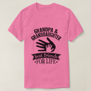 Opa kleindochter beste vrienden leven woordkunst t-shirt