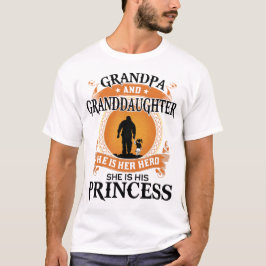 Opa-kleindochter Hij is haar held, haar prinses T-shirt