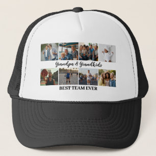 Opa & kleinkinderen Beste team ooit Aangepaste 8 f Trucker Pet