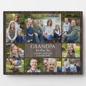 Opa kleinkinderen foto collage fotoplaat (Voorkant)