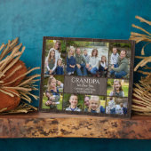 Opa kleinkinderen foto collage fotoplaat (Zijkant)