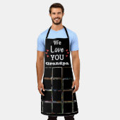 Opa Kleinkinderen Foto Collage Keepsake Schort (Gedragen)