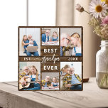 Opa Kleinkinderen Hout Fotocollage Fotoplaat<br><div class="desc">Vier de speciale band tussen Papa en zijn kleinkinderen met onze "Papa Grandfather Grandchildren Photo Collage" plaquette. Deze gepersonaliseerde plaquette toont prachtig een collectie van gekoesterde foto's en legt kostbare momenten en herinneringen vast die Papa en zijn geliefde kleinkinderen met elkaar delen. De hartverwarmende titel "Papa" die prominent wordt getoond,...</div>