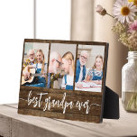 Opa Kleinkinderen Hout Fotocollage Fotoplaat<br><div class="desc">Leg de liefde tussen Papa en zijn kleinkinderen vast met onze opa kleinkinderen Fotocollage Plaque. Deze gepersonaliseerde plaquette heeft een hartverwarmende fotocollage, prachtig met gekoesterde momenten die Papa en zijn geliefde kleinkinderen delen. Rondom de foto's is de vertederende titel "Papa", die een speciale touch aan het ontwerp toevoegt. Gemaakt van...</div>