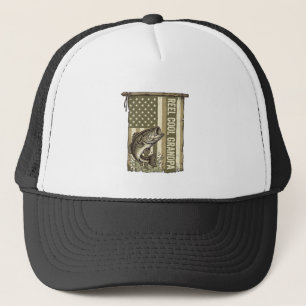 Opa koel Opa Vintage Bass Visserij Shirt Ontwerp Trucker Pet