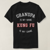 opa Kung Fu Funny Kungfu Gift grand dad vader T-shirt (Design voorkant)