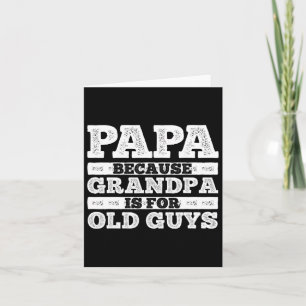 Opa kunst voor mannen grootvader papa ouder vader kaart