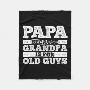 Opa kunst voor mannen Opa Ouder Vader Fleece Deken