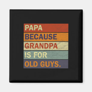 Opa kunst voor mannen Opa Ouder Vader Magneet