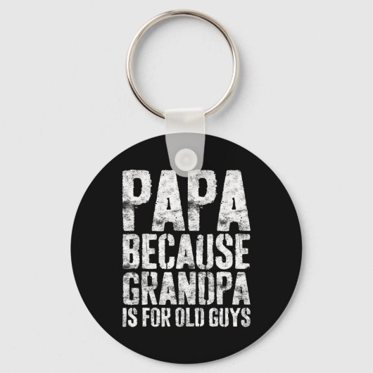 Opa kunst voor mannen Opa Ouder Vader Sleutelhanger (Voorkant)