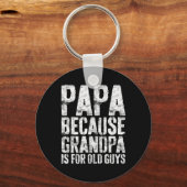 Opa kunst voor mannen Opa Ouder Vader Sleutelhanger (Voorkant)