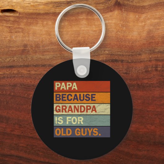 Opa kunst voor mannen Opa Ouder Vader Sleutelhanger (Voorkant)