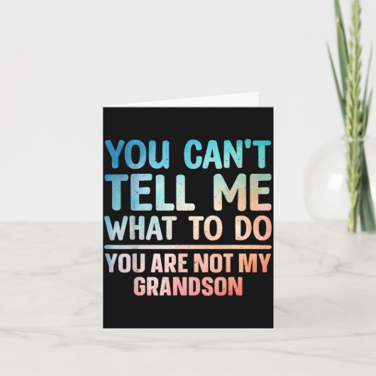 Opa Kunst Voor Opa Papa Van Kleinkinderen Kaart (Voorkant)