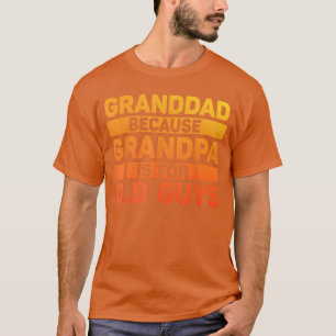 Opa kunst voor opa van kleinkinderen vaders dag t-shirt