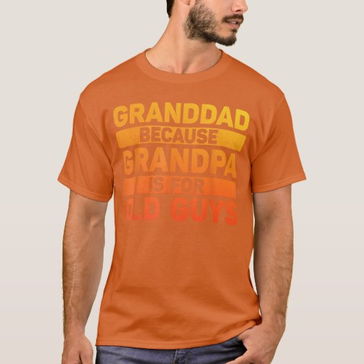 Opa kunst voor opa van kleinkinderen vaders dag t-shirt (Voorkant)