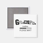 Opa Lade Funny Zwangerschap Openbaring Vader Cadea Magneet (Voorkant / Achterkant)