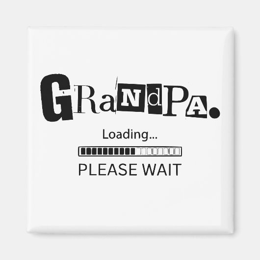 Opa Lade Funny Zwangerschap Openbaring Vader Cadea Magneet (Voorkant)