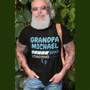 opa laden grappige aangepaste naam jaar t-shirt