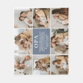 Opa Letter Custom Personalized Fleece Blanket (Voorkant)