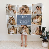 Opa Letter Custom Personalized Fleece Blanket Deken