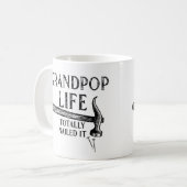 Opa Leven Geslaagd! Koffiemok (Voorkant links)