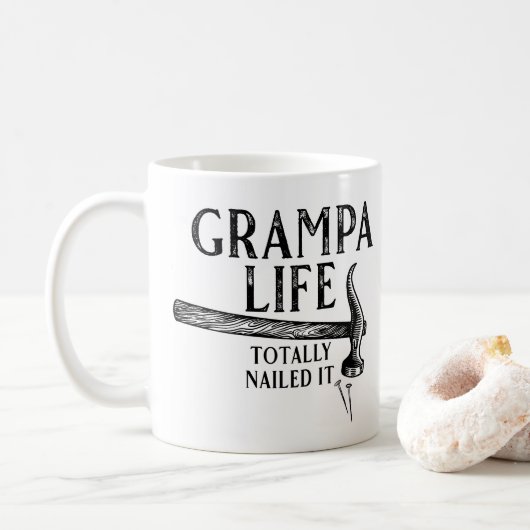 Opa Leven Nailed It! Koffiemok (Met donut)