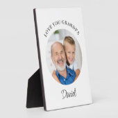 Opa Lief Foto Fotoplaat (Zijkant)