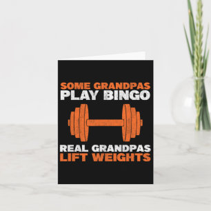 Opa Lift Weight Bodybuilding Grandfather Weig Kaart