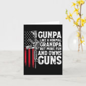 Opa lijkt op een normale opa Leuk en bezit geweren Kaart (Gele Bloem)