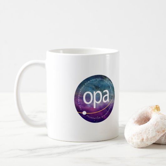 OPA logo Coffee Mok (Met donut)