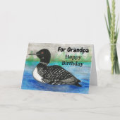 Opa Loon roept gelukkige verjaardag Kaart (Voorkant)
