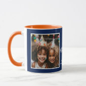 Opa Love You 2 foto's Modern Navy Blue C41 Mok (Links)