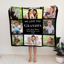 Opa Love You Photo Collage Black