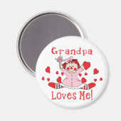 Opa Love's me Rag Doll Magneet (Voorkant / Achterkant)